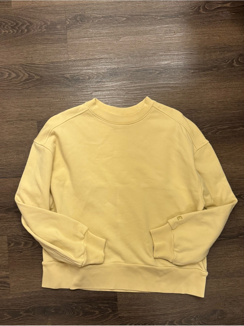 Everlane light butter yellow Crewneck Sweatshirt
